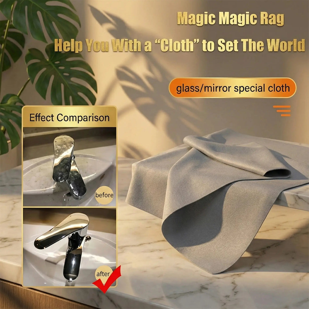 10-Piece Reusable Microfiber Glass Cleaning Cloth Set - Lint-Free, Quick-Drying, Streak-Free