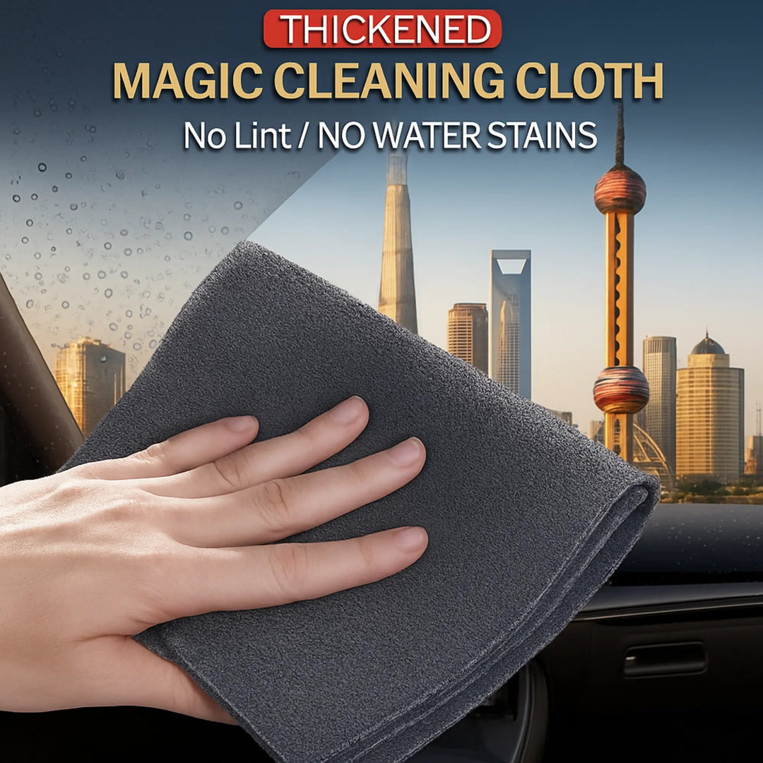 10-Piece Reusable Microfiber Glass Cleaning Cloth Set - Lint-Free, Quick-Drying, Streak-Free