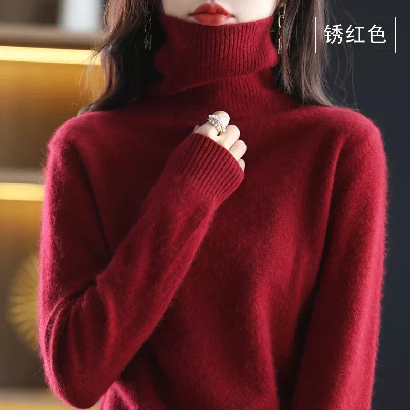 100% Cashmere Turtleneck Sweater