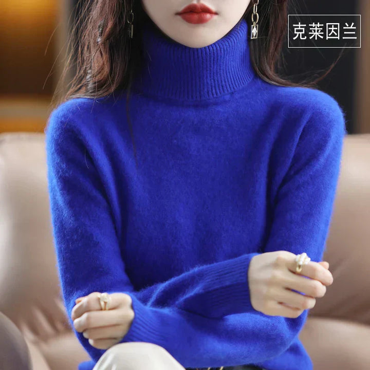 100% Cashmere Turtleneck Sweater - Timeless Elegance and Softness