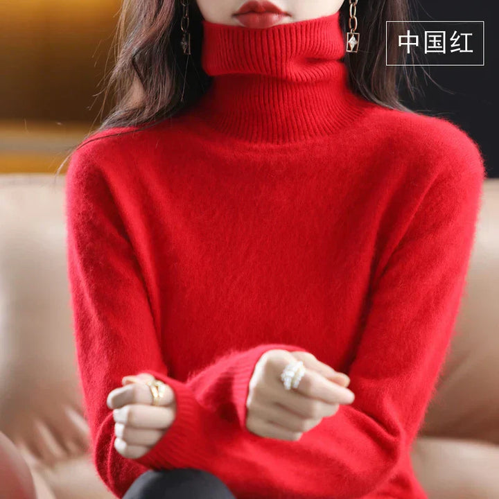 100% Cashmere Turtleneck Sweater - Timeless Elegance and Softness