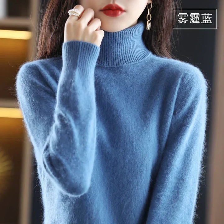 100% Cashmere Turtleneck Sweater - Timeless Elegance and Softness