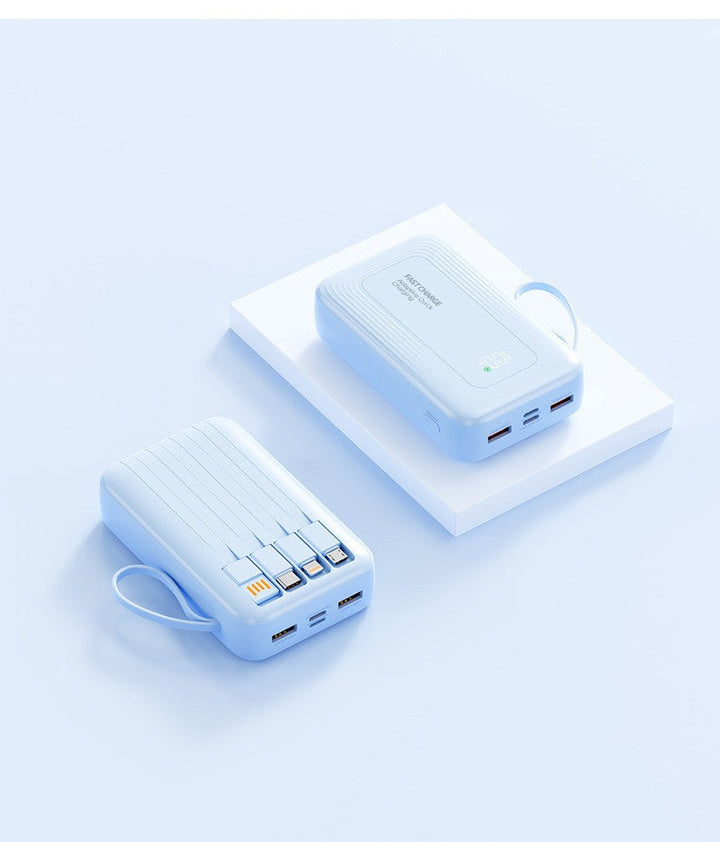 10000mAh Power Bank with Smart Charging Interface and High-Visibility LED Display