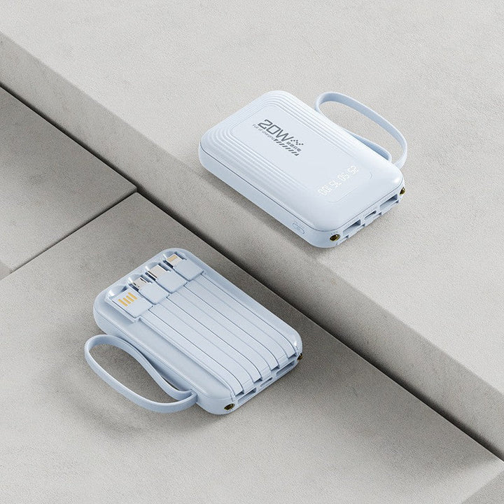 10000mAh Power Bank with Smart Charging Interface and High-Visibility LED Display