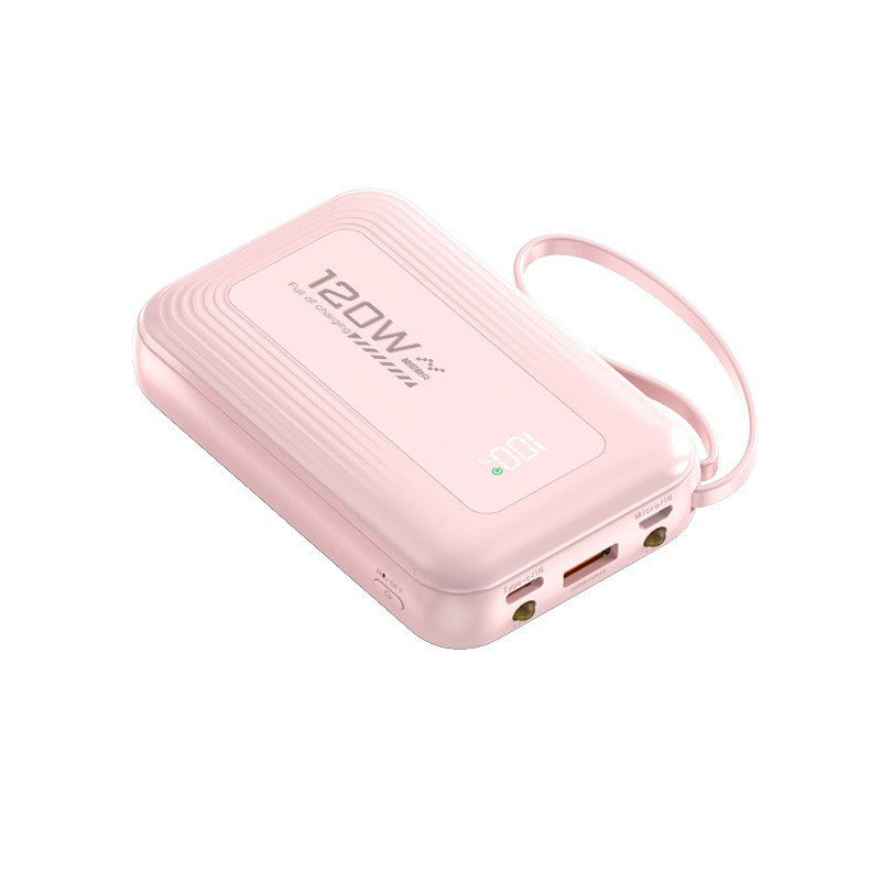 10000mAh Power Bank with Smart Charging Interface and High-Visibility LED Display