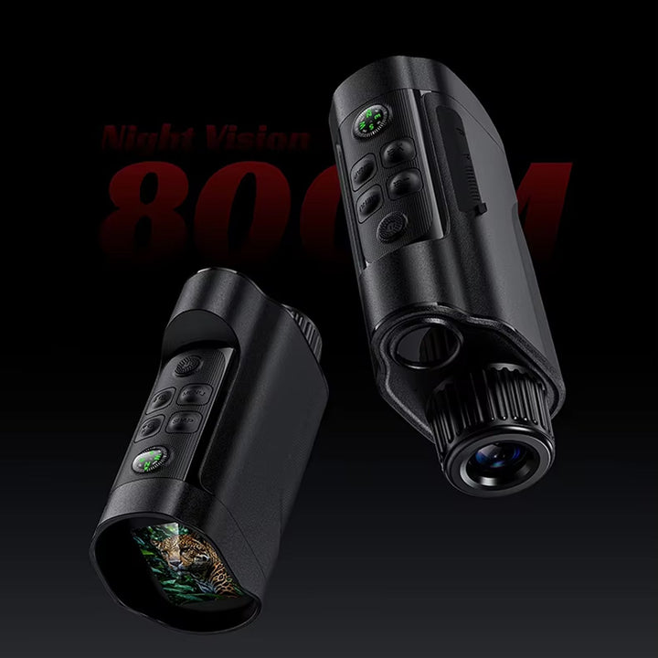 1080P HD Thermal Monocular with 800m Range, 10x Digital Zoom and 5W Infrared Illuminator