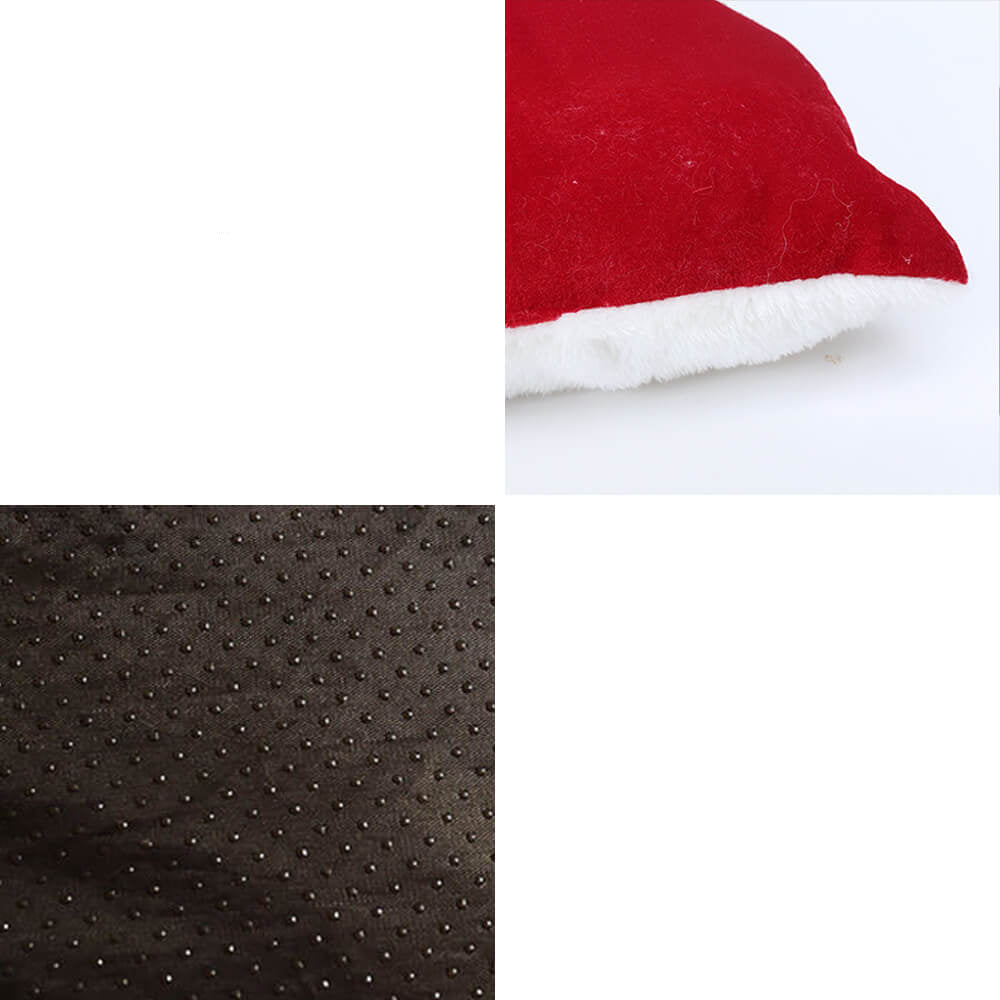2-in-1 Christmas Pet Cave Bed with Non-Slip Base