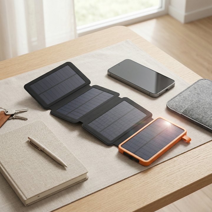 200000mAh Solar Power Bank — Rugged External Charger with Flashlight