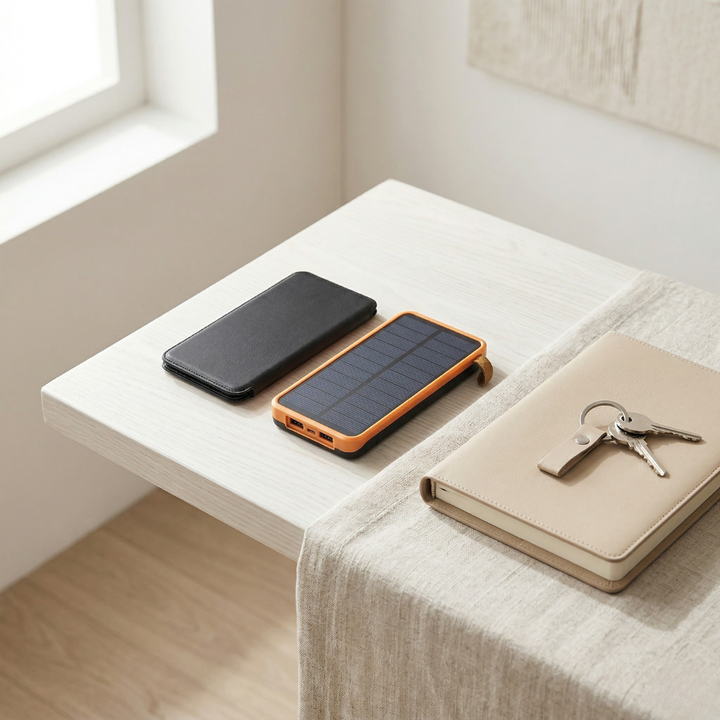 200000mAh Solar Power Bank — Rugged External Charger with Flashlight