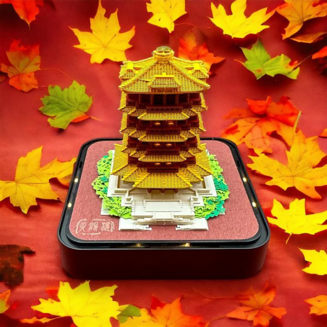 2026 3D Calendar - Temple with Lights