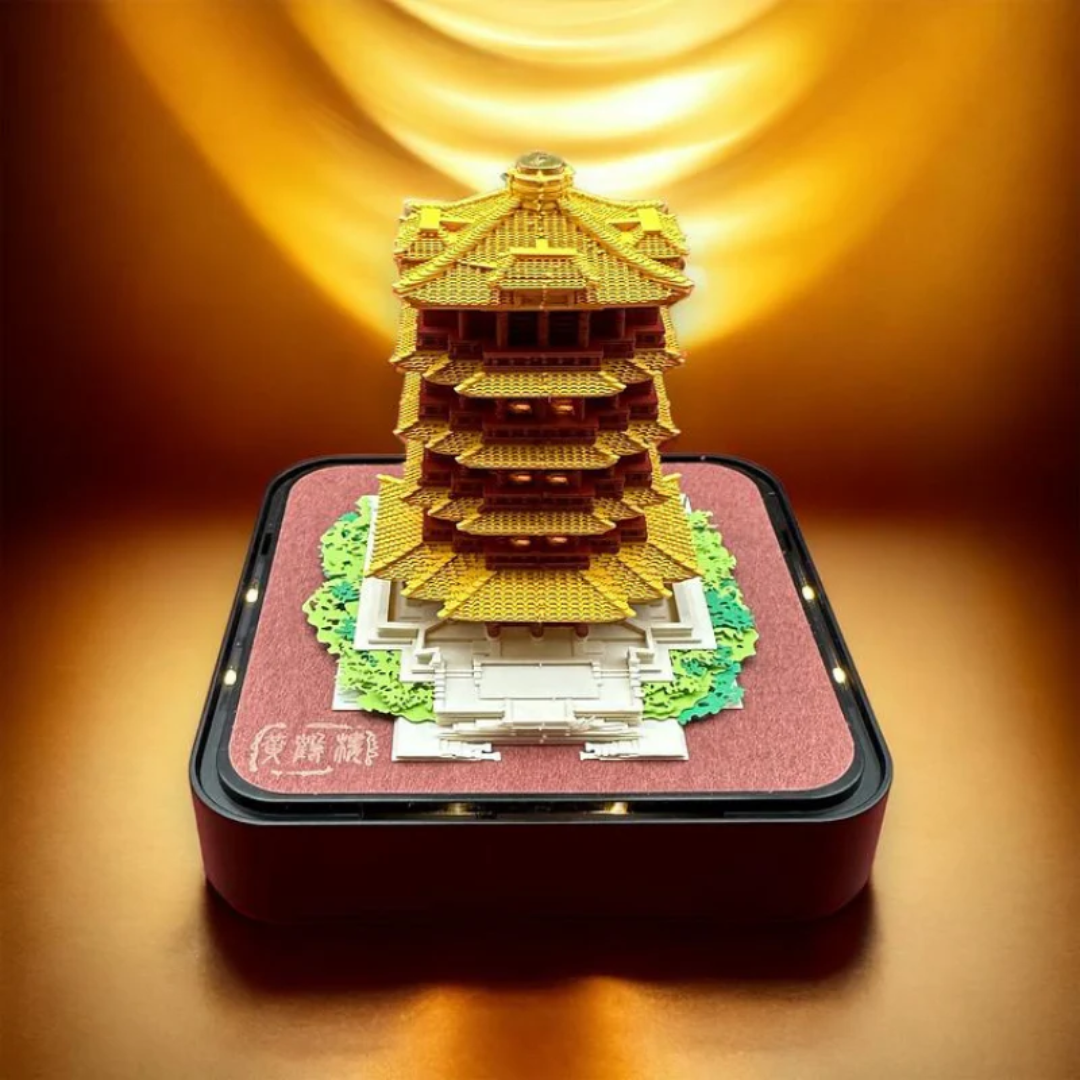 2026 3D Calendar - Temple with Lights