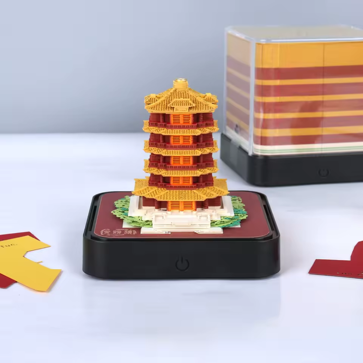 2026 3D Calendar - Temple with Lights