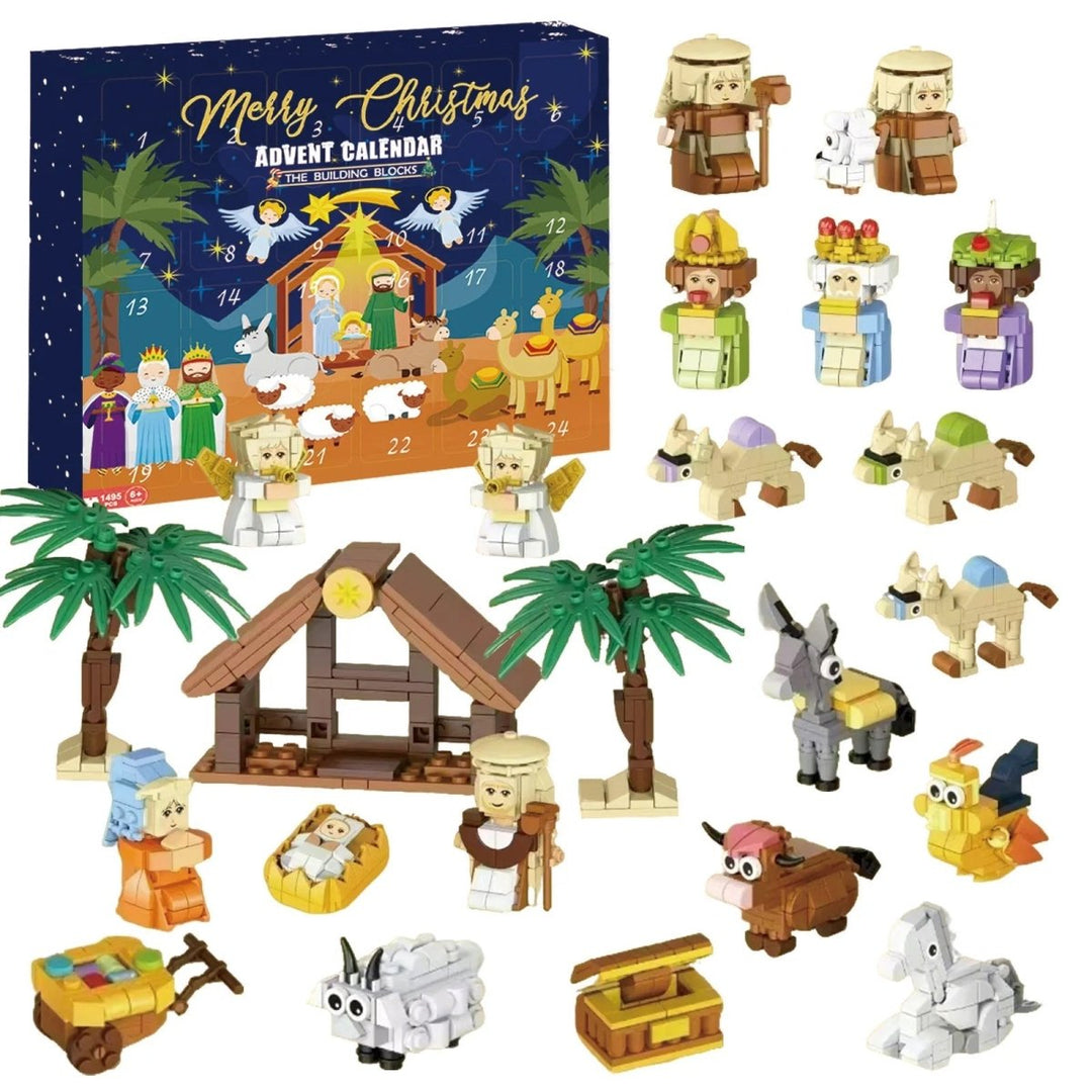 24-Block Nativity Advent Calendar Building Set