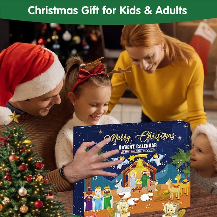 24-Block Nativity Advent Calendar Building Set