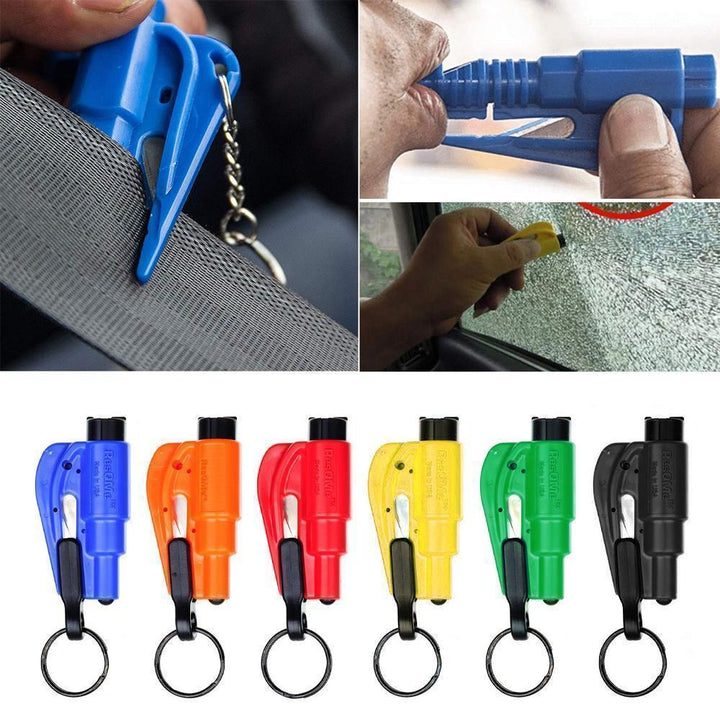 3-in-1 Life-Saving Keychain | Car Keychain with Tool