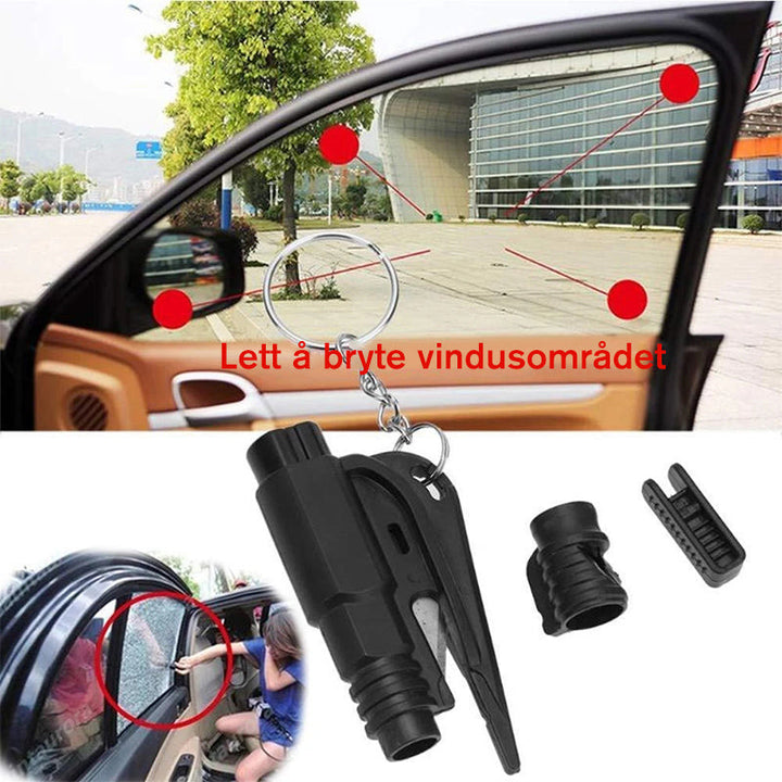 3-in-1 Life-Saving Keychain | Car Keychain with Tool