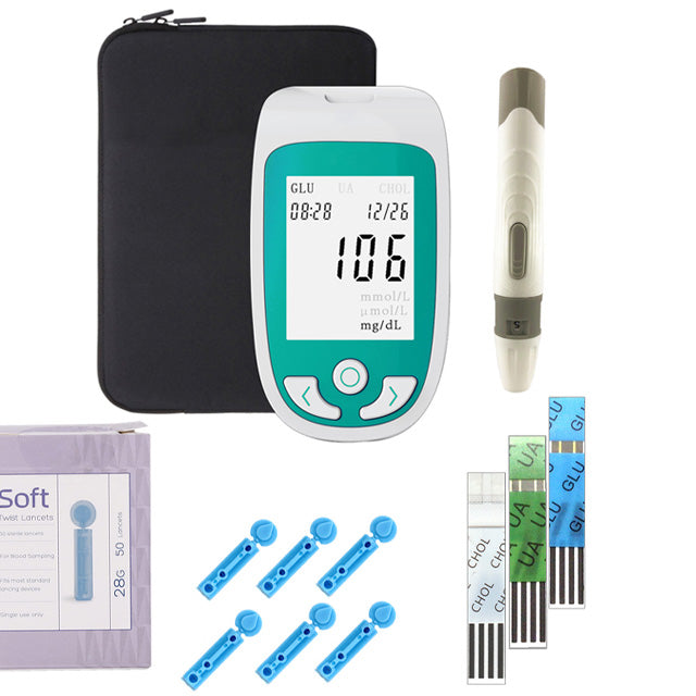 3 In 1 Multifunctional Health Monitor (Cholesterol, Glucose &amp; Uric Acid)
