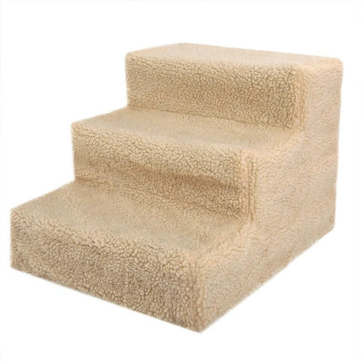 3-Step Portable Dog Stairs for Tall Beds