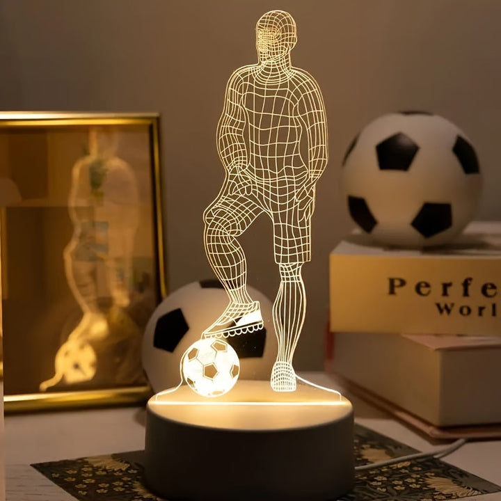 3D Football Player Lamp – For a Sporty Atmosphere