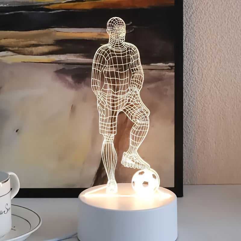 3D Football Player Lamp – For a Sporty Atmosphere