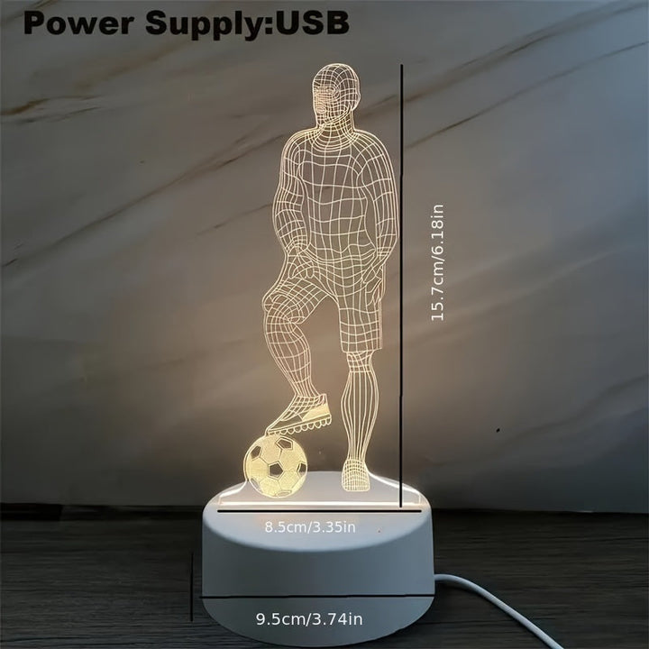 3D Football Player Lamp – For a Sporty Atmosphere