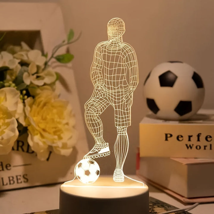 3D Football Player Lamp – For a Sporty Atmosphere