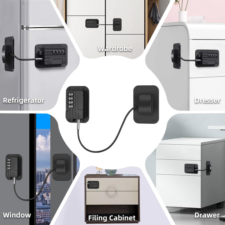 4-Digit Combination Fridge Lock
