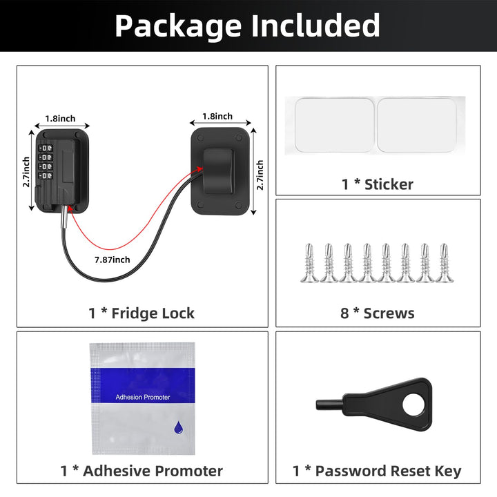 4-Digit Combination Fridge Lock