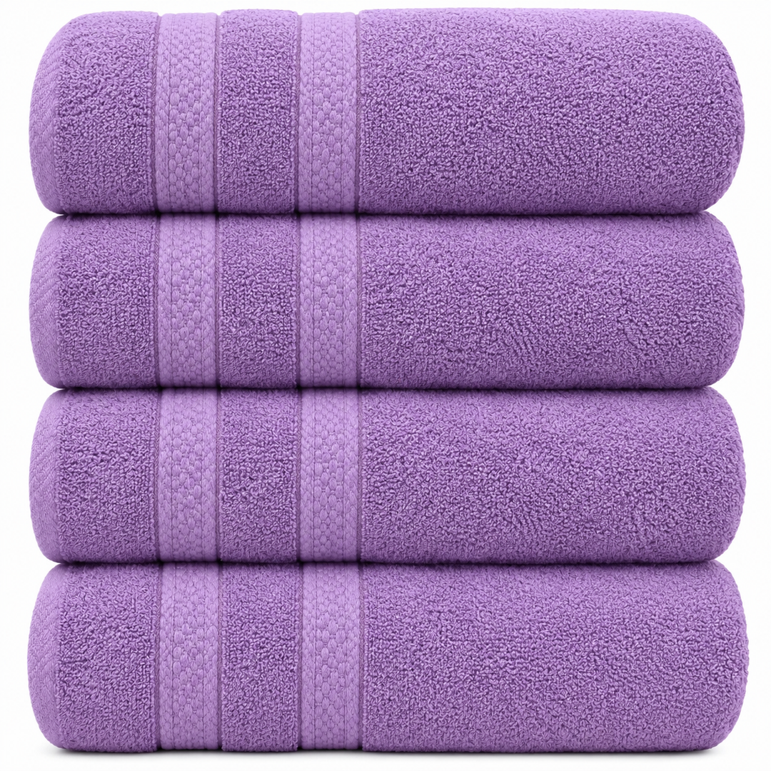 4-Piece Oversized Absorbent Bath Towel Set