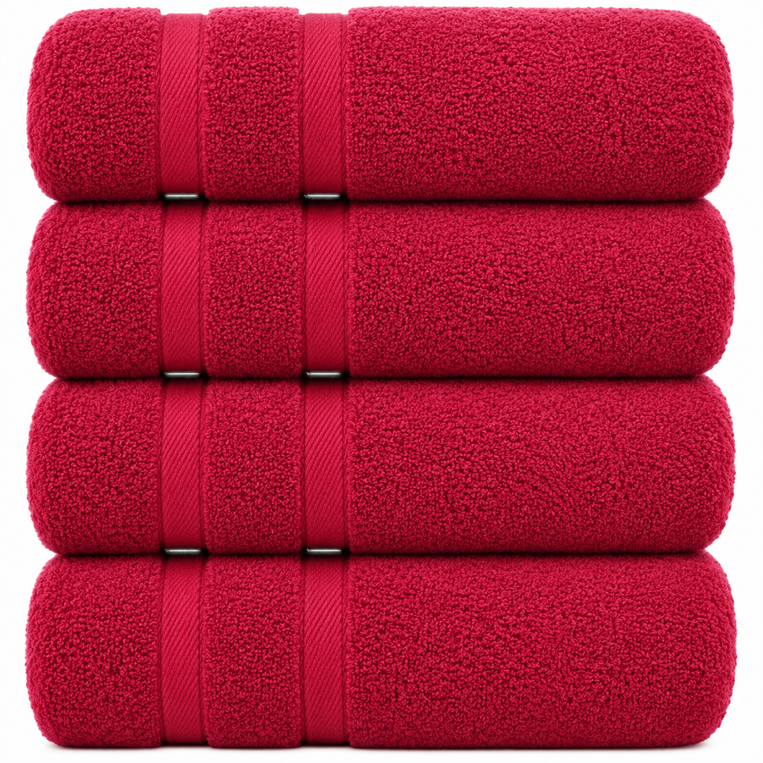 4-Piece Oversized Absorbent Bath Towel Set
