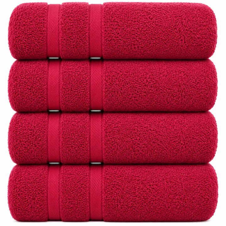 4-Piece Oversized Absorbent Bath Towel Set