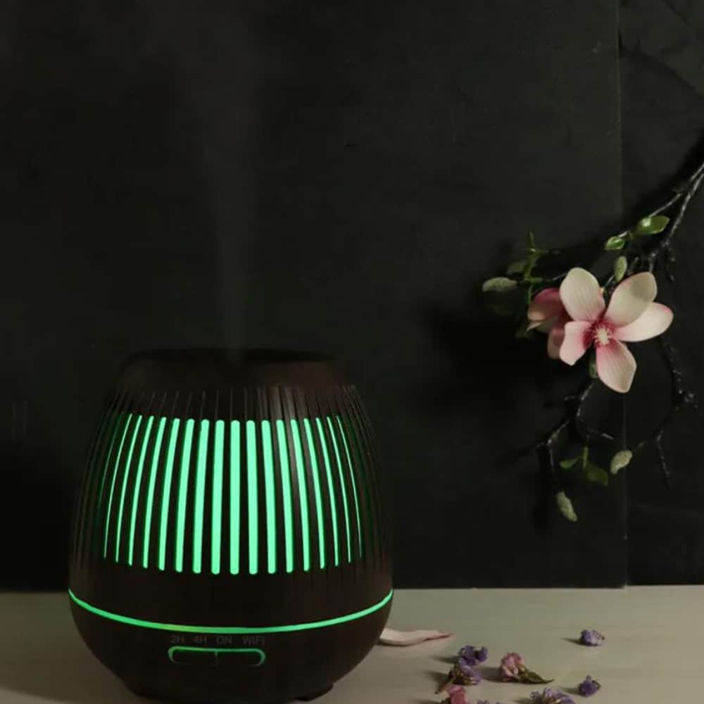 400 ml Aroma Diffuser with Remote Control in Dark and Light Wood Finish
