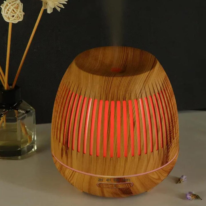 400 ml Aroma Diffuser with Remote Control in Dark and Light Wood Finish