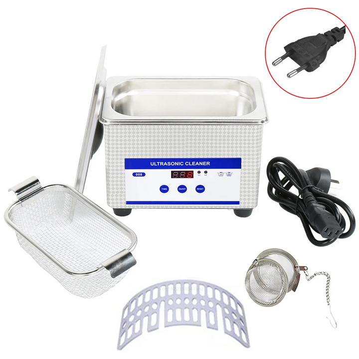 40kHz Stainless Steel Ultrasonic Glasses and Jewellery Cleaning Machine
