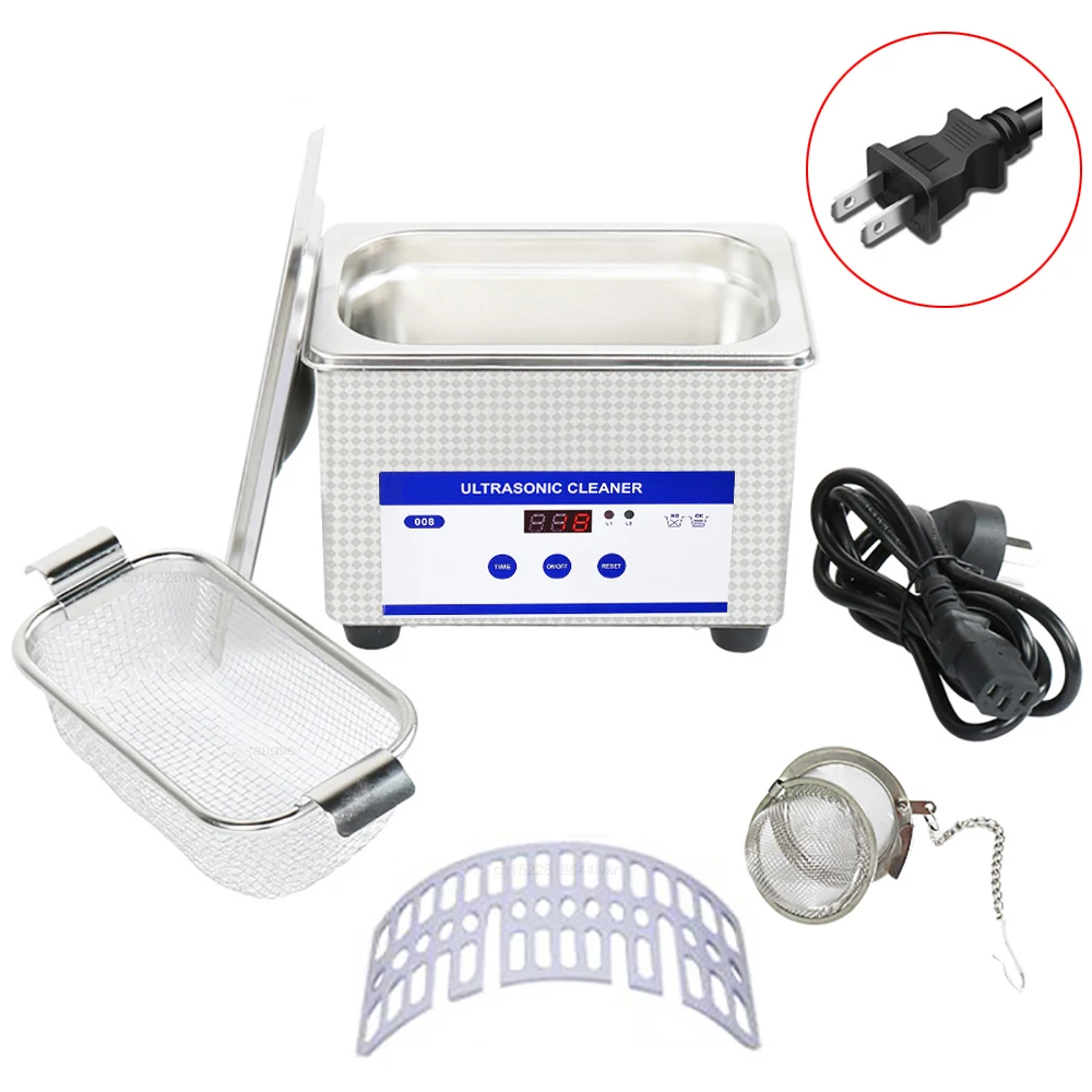 40kHz Stainless Steel Ultrasonic Glasses and Jewellery Cleaning Machine