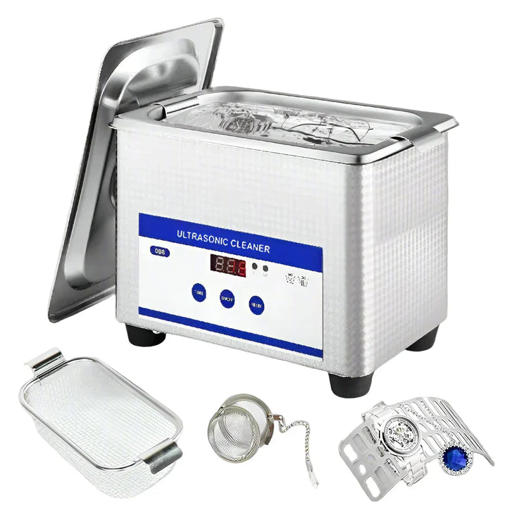 40kHz Stainless Steel Ultrasonic Glasses and Jewellery Cleaning Machine
