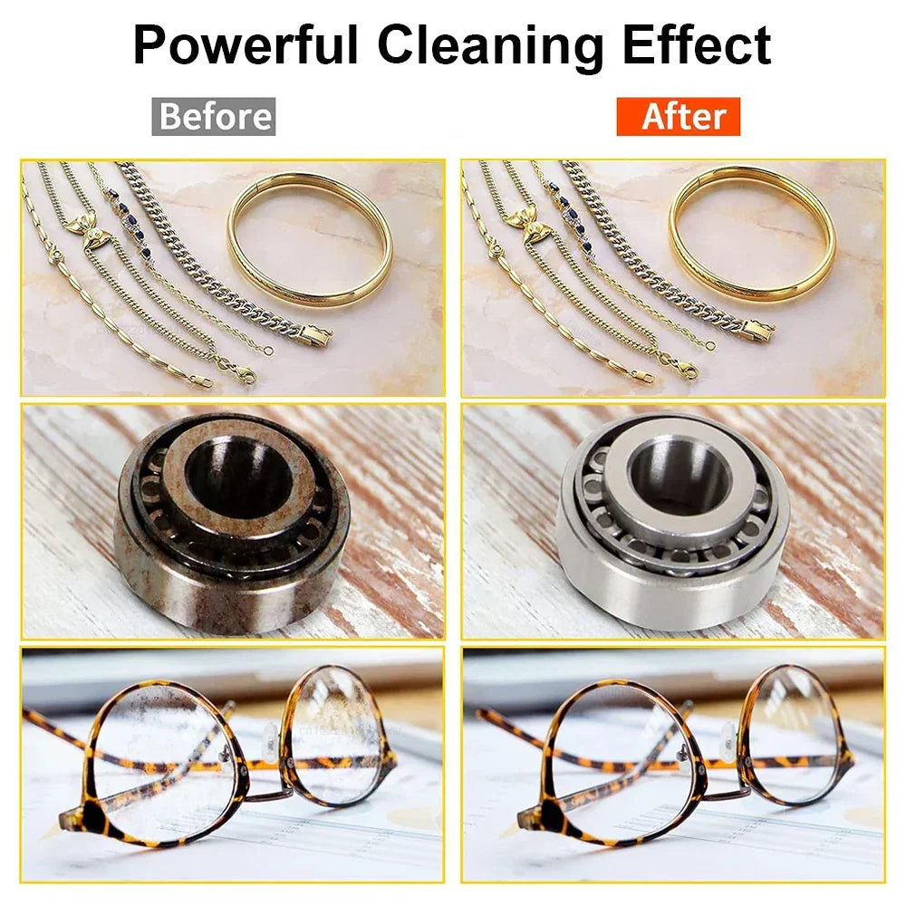 40kHz Stainless Steel Ultrasonic Glasses and Jewellery Cleaning Machine