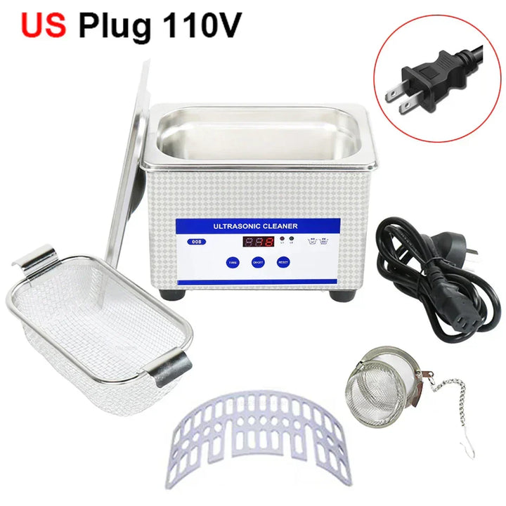 40kHz Stainless Steel Ultrasonic Glasses and Jewellery Cleaning Machine
