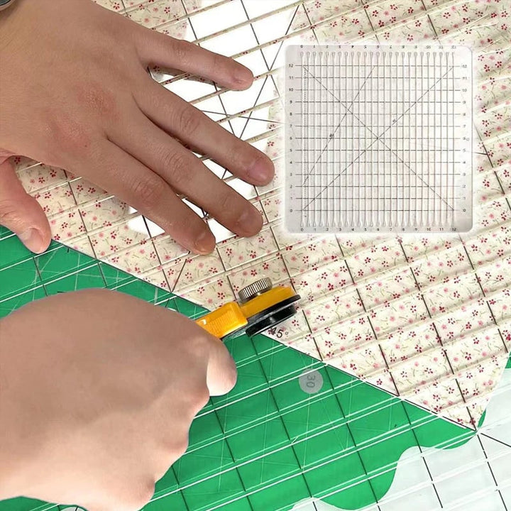 5-in-1 Quilting Ruler Set - Straight Cuts &amp; Angles, Non-Slip