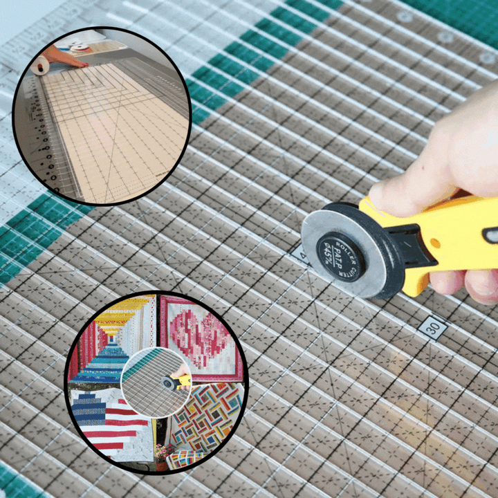 5-in-1 Quilting Ruler Set - Straight Cuts &amp; Angles, Non-Slip