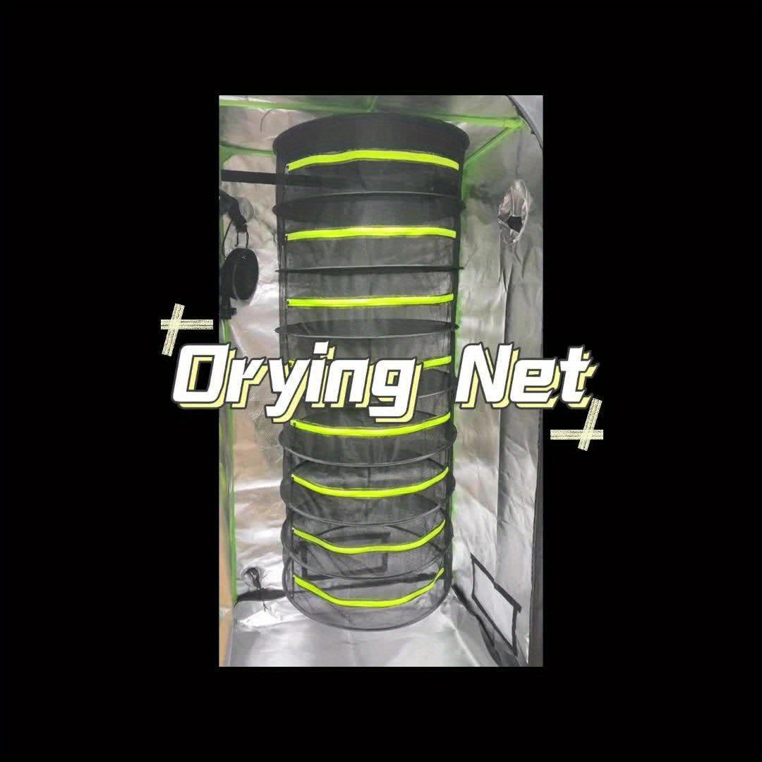 6-Tier Folding Drying Rack with Mesh Trays for Herbs, Seeds, Fruits and Vegetables