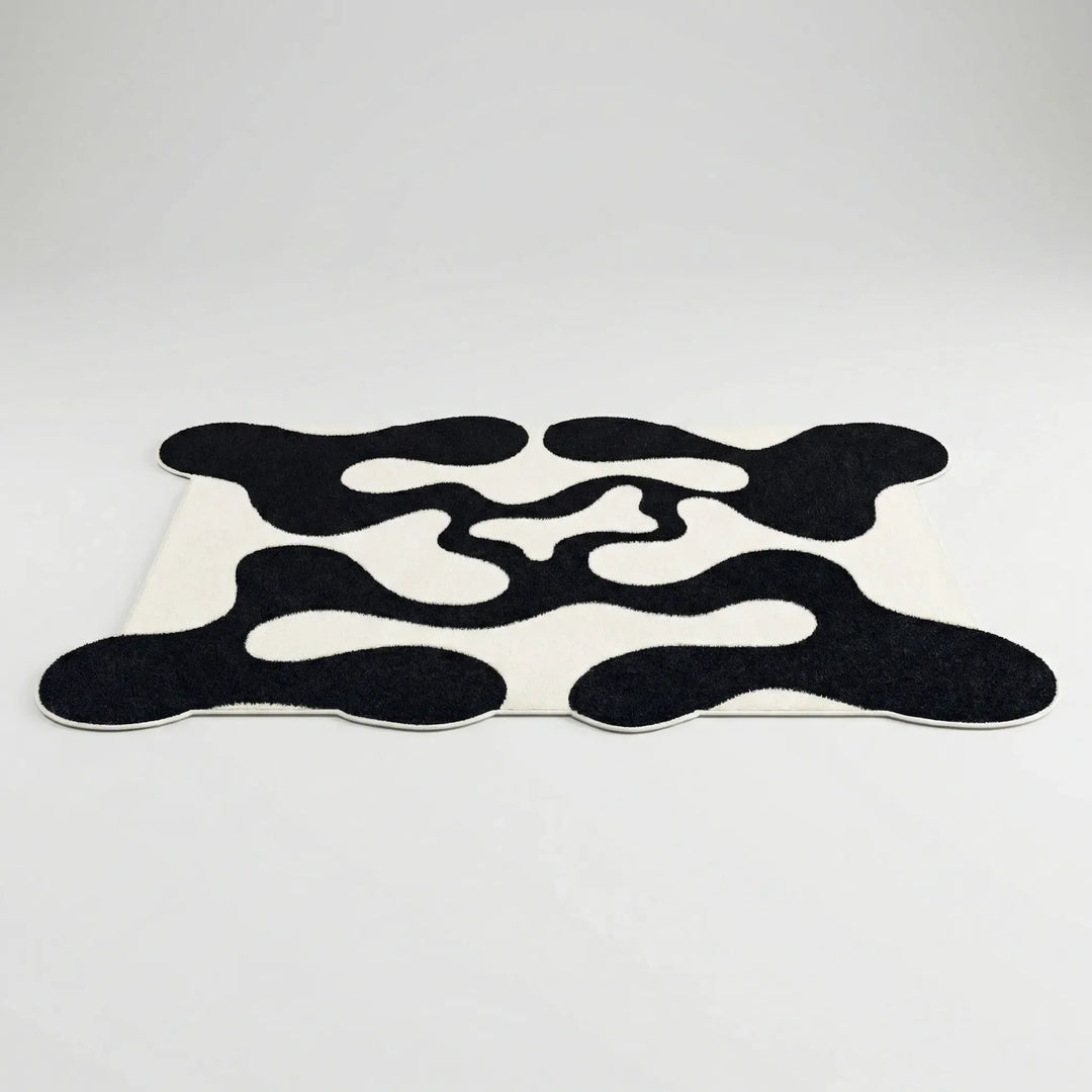 Abstract Wavy Pattern Area Rug for Modern Homes