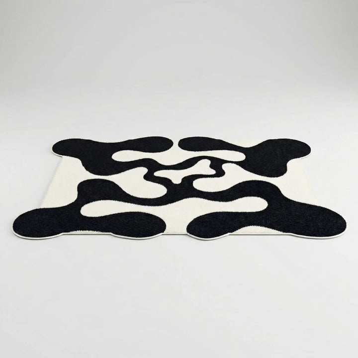 Abstract Wavy Pattern Area Rug for Modern Homes