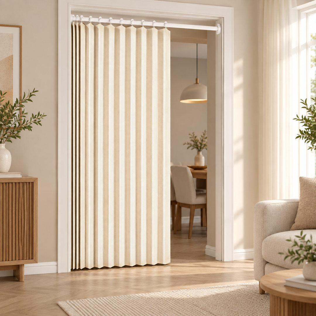 Accordion Pleated Doorway Curtain