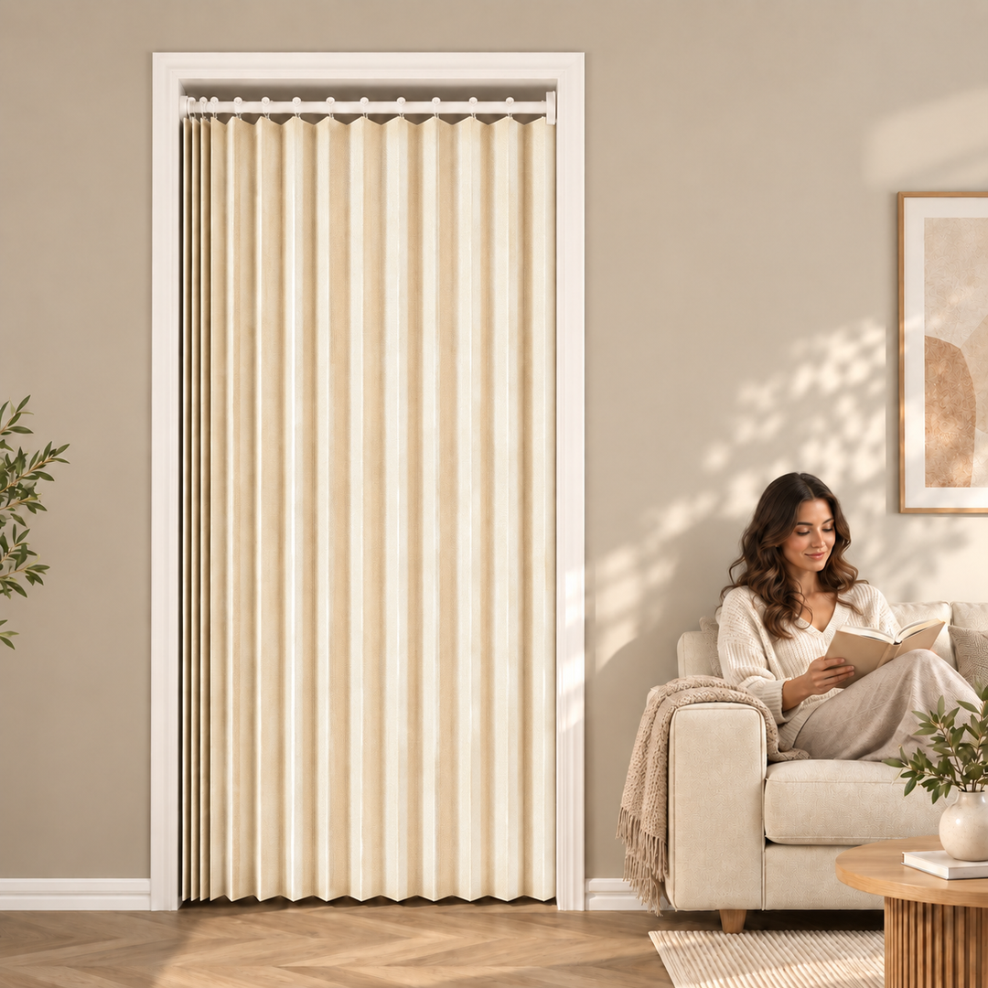 Accordion Pleated Doorway Curtain