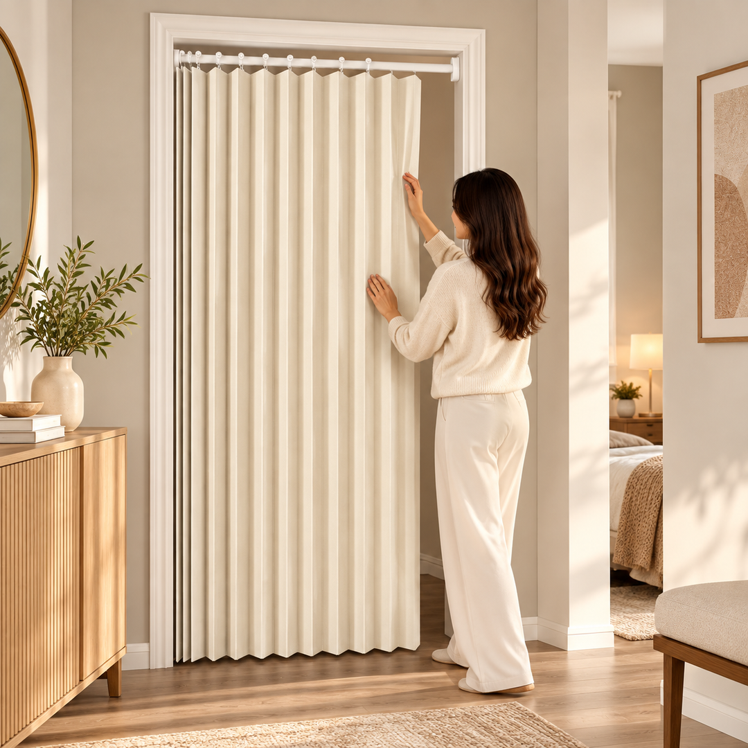 Accordion Pleated Doorway Curtain