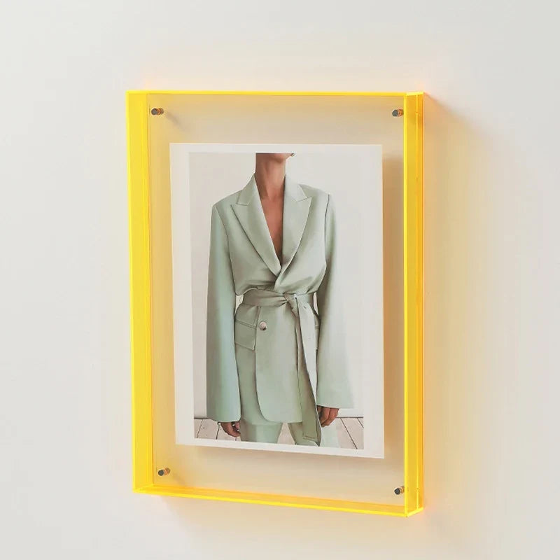 Acrylic Photo Frame with Color Glow Edges