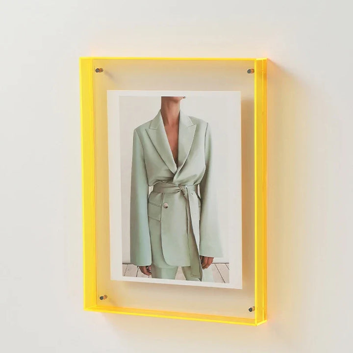 Acrylic Photo Frame with Color Glow Edges