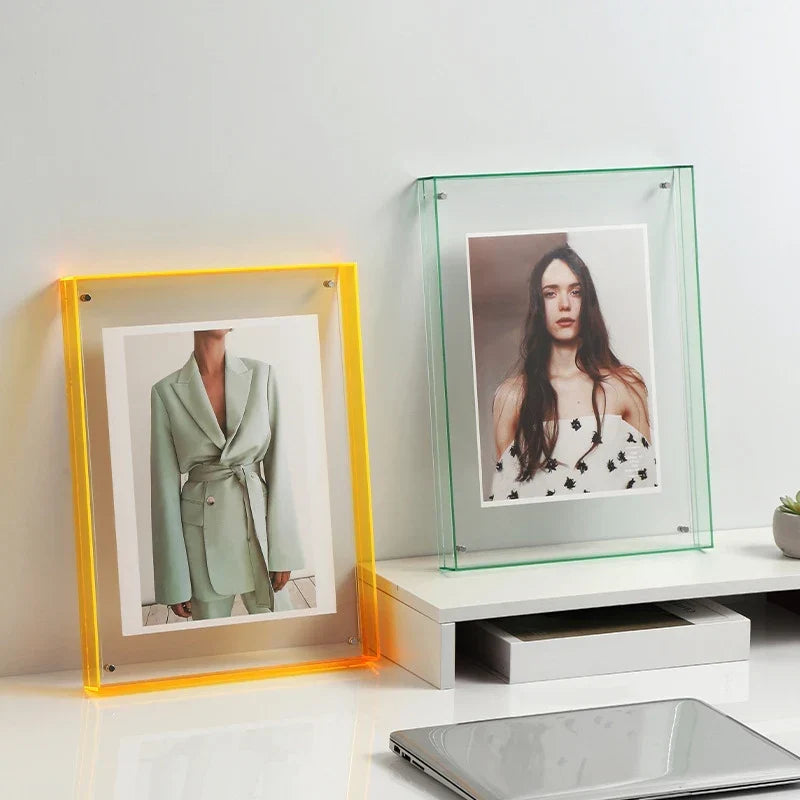 Acrylic Photo Frame with Color Glow Edges