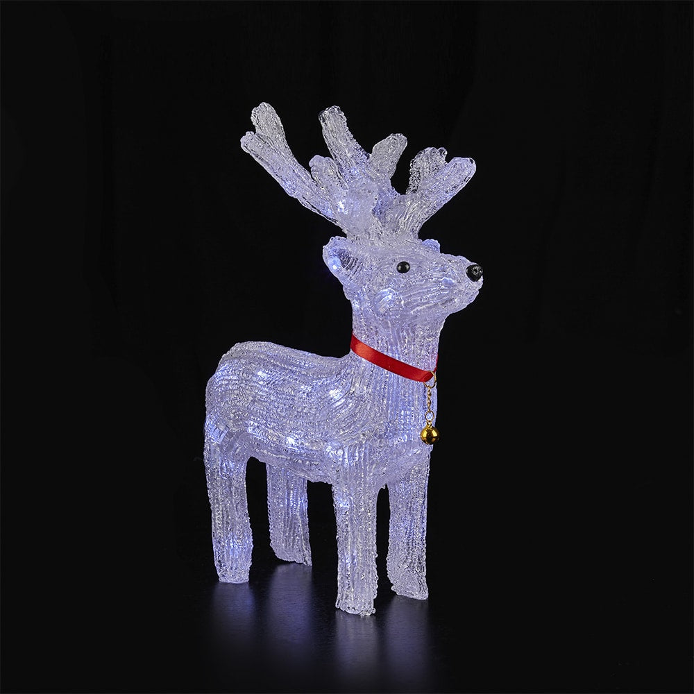 Acrylic Reindeer - 35 cm Height with LED Lights